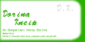 dorina kneip business card